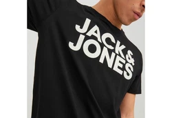 Jack & Jones T-Shirt 2er Pack Logo Tee Crew Neck Schwarz/Hellblau