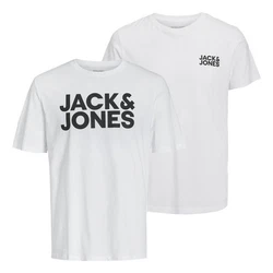 Jack & Jones T-Shirt 2er Pack Logo Tee Crew Neck Schwarz/Hellblau/Weiß