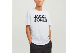 Jack & Jones T-Shirt 2er Pack Logo Tee Crew Neck Schwarz/Hellblau/Weiß