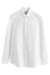 Next Langarmhemd Pflegeleichtes Slim Fit Hemd mit Sportmanschetten 