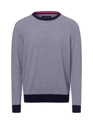 Andrew James Strickpullover Dunkelblau/Lila