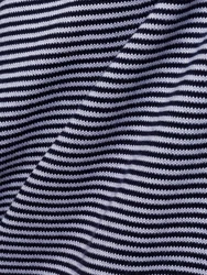 Andrew James Strickpullover Dunkelblau/Lila