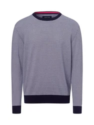 Andrew James Strickpullover Dunkelblau/Lila