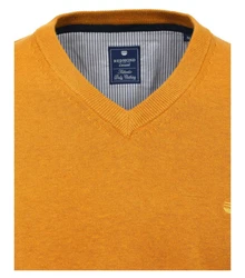 Redmond V-Ausschnitt Pullover (600) Gelb/Orange/Braun