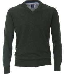 Redmond V-Ausschnitt Pullover (600) Dunkelgrün