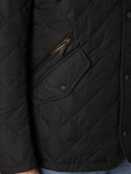 Barbour Steppjacke Chelsea Schwarz/Dunkelgrün/Bordeaux