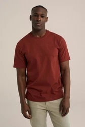 WE Fashion T-Shirt Rot/Braun/Orange/Dunkelrot