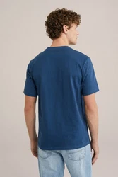 WE Fashion T-Shirt Dunkelblau/Blau