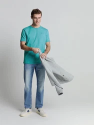 NO EXCESS T-Shirt Grün/Türkis/Blau