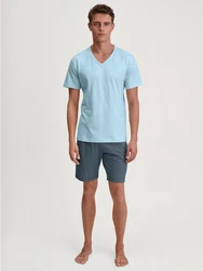 CALIDA Shorty Special Herren Blau/Hellblau/Grau