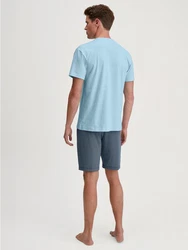 CALIDA Shorty Special Herren Blau/Hellblau/Grau
