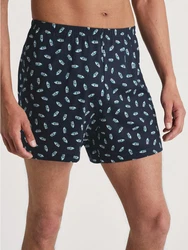Calida Prints Herren Shorts Dunkelblau/Blau/Hellblau