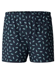 Calida Prints Herren Shorts Dunkelblau/Blau/Hellblau