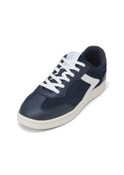 Marc O'Polo Sneaker aus hochwertigem Rindleder Blau/Hellblau/Dunkelblau