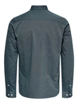 ONLY & SONS Langarmhemd ONSALVARO SLIM LS OXFORD SHIRT NOOS Dunkelblau/Blau/Grau