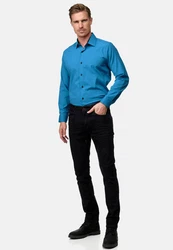 Rusty Neal Langarmhemd Blau/Türkis/Hellblau