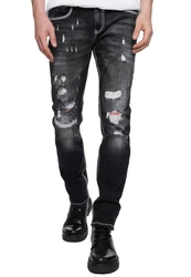 Rusty Neal Straight-Jeans MINO Schwarz/Grün/Grau