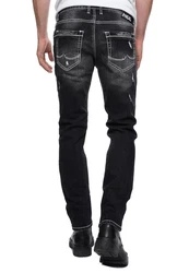 Rusty Neal Straight-Jeans MINO Schwarz/Grün/Grau