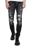 Rusty Neal Straight-Jeans MINO Schwarz/Grün/Grau