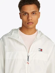 Tommy Jeans Jacke 'Chicago' Weiß/Creme/Khaki/Beige/Hellblau