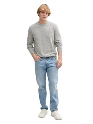 TOM TAILOR DENIM Pullover Grau/Hellgrau/Khaki
