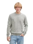 TOM TAILOR DENIM Pullover Grau/Hellgrau/Khaki TOM TAILOR DENIM Pullover Grau/Hellgrau/Khaki