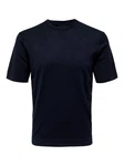 ONLY & SONS Kurzarmpullover ONSWYLER LIFE REG 14 SS KNIT Dunkelblau