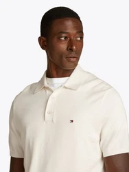 Tommy Hilfiger Poloshirt ESSENTIAL COTTON KNITTED POLO Khaki/Weiß/Creme/Beige