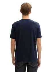 TOM TAILOR T-Shirt mit Foto-Print Dunkelblau/Blau/Hellblau