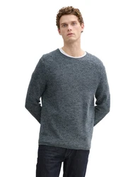 TOM TAILOR Pullover Grau/Dunkelblau/Dunkelgrau