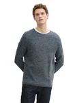 TOM TAILOR Pullover Grau/Dunkelblau/Dunkelgrau