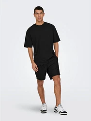 ONLY & SONS Shorts ONSTEL LIFE PLIZZE NOOS Schwarz