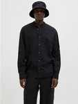 Jack & Jones Langarmhemd JJESUMMER BAND SHIRT LS SN Schwarz