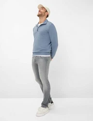 Brax Strickpullover Style SION Grau/Blau/Hellblau