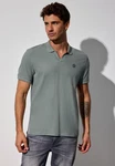 STREET ONE MEN Poloshirt Grün/Dunkelgrün/Khaki/Hellblau