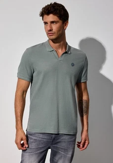 STREET ONE MEN Poloshirt Grün/Dunkelgrün/Khaki/Hellblau