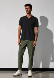STREET ONE MEN Poloshirt Schwarz/Dunkelgrau