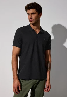 STREET ONE MEN Poloshirt Schwarz/Dunkelgrau STREET ONE MEN Poloshirt Schwarz/Dunkelgrau