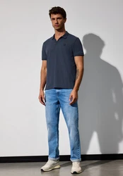 STREET ONE MEN Poloshirt Blau/Dunkelblau