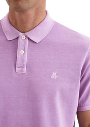 Marc O'Polo Poloshirt Lila/Dunkelblau