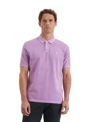 Marc O'Polo Poloshirt Lila/Dunkelblau