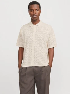Jack & Jones Polokragenpullover JORTYLER KNIT SS POLO SN Jack & Jones Polokragenpullover JORTYLER KNIT SS POLO SN