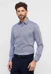 Eterna Langarmhemd MODERN FIT NON IRON Dunkelblau/Hellblau/Grau
