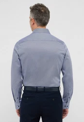 Eterna Langarmhemd SLIM FIT NON IRON Dunkelblau/Hellblau/Blau/Grau