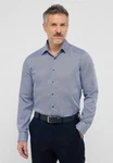 Eterna Langarmhemd SLIM FIT NON IRON Dunkelblau/Hellblau/Blau/Grau