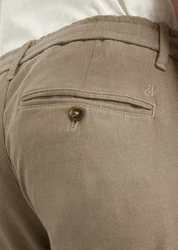 Marc O'Polo Chinohose mit Bundfalten-Details Khaki