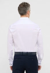 Eterna Langarmhemd SLIM FIT NON IRON Weiß/Creme