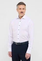 Eterna Langarmhemd SLIM FIT NON IRON Weiß/Creme