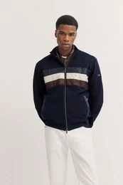Sweatjacke mit Reiverschluss und Stehkragen