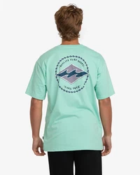 Billabong T-Shirt Rotor Diamond Grün/Hellgrün/Türkis